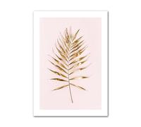 HLSHOE Lignes abstraites Feuille d'or Citations Mur Art Toile Peinture Nordique Affiches et Impressions Moderne Mur Photos Salon décor à la Maison (Color : B, Size : 50x70cm No Frame)