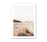 HLSHOE Roseaux Plage Herbe Radeau Sentier Mur Art Toile Peinture Paysage Nordique Affiches et Impressions Photos murales for Salon décor (Color : C, Size : 30x40cm No Frame)