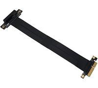HLT PCI-e PCI Express3.0 Lot de 4 rallonges PCI-e avec connecteur plaqué or PCie 4 câbles de 90 degrés 20 cm