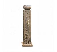 Hltdzer Colonne d'eau Carrée en Pierre pour Jardin avec Robinet, Pose Au Sol, Robinet Décoratif Extérieur, Distributeur d'eau et Borne d'eau pour Arrosage(B)