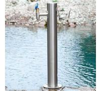 Hltdzer Pompe à Eau pour Jardin à Montage au Sol pour Jardin avec Robinet, Robinet d'eau Extérieur, Fontaine Anti-Gel pour Irrigation et Lavage(Style 4 Faucet,86 * 20.5cm/33.9 * 8.1in)