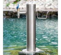 Hltdzer Pompe à Eau pour Jardin à Montage au Sol pour Jardin avec Robinet, Robinet d'eau Extérieur, Fontaine Anti-Gel pour Irrigation et Lavage(Style 4 Faucet,50 * 20.5cm/19.7 * 8.1in)