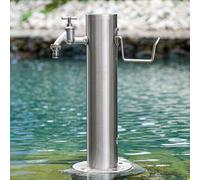 Hltdzer Pompe à Eau pour Jardin à Montage au Sol pour Jardin avec Robinet, Robinet d'eau Extérieur, Fontaine Anti-Gel pour Irrigation et Lavage(Style 2 Faucet,50 * 20.5cm/19.7 * 8.1in)