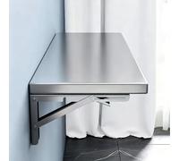 Hltdzer Table Pliable Murale D’Angle en Acier Inoxydable, Établi de Bar pour Restaurant et Boutique Thé Au Lait, Étagère Cuisine Pliable Adaptée Au Salon(80 * 30cm/31.5 * 11.8in)