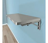 Hltdzer Table Pliante Murale en Acier Inoxydable 304 pour Bar Domestique, Tables À Manger Rabattables Suspendues, Étagère de Buanderie Rabattable pour Salon(100 * 40cm/39.4 * 15.7in)