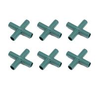 HLTER Lot de 6 connecteurs d'angle pour cadre de serre, 16 mm - Tuyaux de construction - Tuteurs pour plantes - Supports pour cadre de serre - Connecteurs de meubles - 3, 4, 5 voies