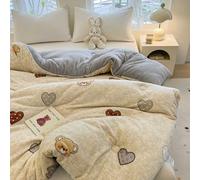 HLTQL Couette 220x240 Couleur ImpriméE Hiver Couverture Chaude Hiver Lit Edredon Gonflant Duvet Plume Edredon Velours(a7,180x220cm*3kg)