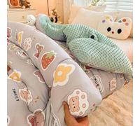 HLTQL Couette 220x240 Hiver Tres Chaude Imprimer Couverture Epaisse Et Chaude Edredon Gonflant Duvet Plume éDredon Gonflant(4,200x230cm*4kg)