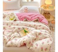 HLTQL Couette Couleur sans Housse ImpriméE Hiver Couette Douillet éPaisse Hiver Edredon Gonflant Duvet Plume Couverture Chaude Hiver Lit(7,200x230cm*3kg)