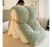 HLTQL Couette Hiver Très Chaude Couette d'hiver Épaisse Et Chaude en Peau d'agneau Duveteux Couette Épaissir Consolateur Couette De Lit Doux Et Chaud pour(02,150 * 200cm/3kg)