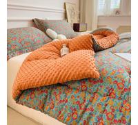 HLTQL Edredon Gonflant Duvet Plume Couette Couleur sans Housse ImpriméE Hiver Couette Douillet éPaisse Hiver Couverture Chaude Hiver Lit(4,220x240cm*4kg)