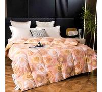 HLTQL Edredon Plume d'oie Gonflant Couette 220x240 Hiver Tres Chaude Imprimer Edredon Duvet Oie éDredon Lit 2 Personnes(#7,200x230cm*4kg)