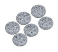 HLTQL Galette De Chaise Ronde 40/50 Cm、Coussin Chaise Longue Lot de 6/4/2、Coussin Rond Salon De Jardin Exterieur D'IntéRieur Confortables(#2,50x50cm6pcs)