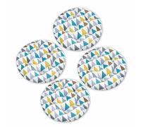 HLTQL Galette De Chaise Ronde 40/50 Cm、Coussin Chaise Longue Lot de 6/4/2、Coussin Rond Salon De Jardin Exterieur D'IntéRieur Confortables(#4,50x50cm4pcs)