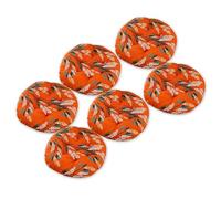 HLTQL Galette De Chaise Ronde 40/50 Cm、Coussin Chaise Longue Lot de 6/4/2、Coussin Rond Salon De Jardin Exterieur D'IntéRieur Confortables(#13,45x45cm6pcs)