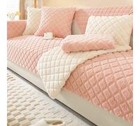 HLTQL Housse Canape d'angle Couvre Canapé 3/4/2/1 Places Antidérapant Housses De Canapé Animaux Super Cozy Plush Housse De Canapé Câline Protège-canapé pour Chiens(c2,70x210cm)