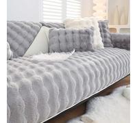 HLTQL Housse Canape d'angle Couvre Canapé 3/4/2/1 Places Antidérapant Housses De Canapé Animaux Super Cozy Plush Housse De Canapé Câline Protège-canapé pour Chiens(a8,110x160cm)