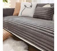 HLTQL Housse Canape d'angle Couvre Canapé 3/4/2/1 Places Antidérapant Housses De Canapé Animaux Super Cozy Plush Housse De Canapé Câline Protège-canapé pour Chiens(d4,70x150cm)