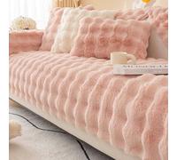 HLTQL Housse Canape d'angle Couvre Canapé 3/4/2/1 Places Antidérapant Housses De Canapé Animaux Super Cozy Plush Housse De Canapé Câline Protège-canapé pour Chiens(a3,70x210cm)