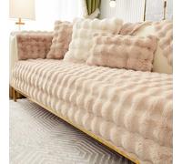 HLTQL Housse Canape d'angle Couvre Canapé 3/4/2/1 Places Antidérapant Housses De Canapé Animaux Super Cozy Plush Housse De Canapé Câline Protège-canapé pour Chiens(a5,110x180cm)