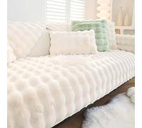 HLTQL Housse Canape d'angle Couvre Canapé 3/4/2/1 Places Antidérapant Housses De Canapé Animaux Super Cozy Plush Housse De Canapé Câline Protège-canapé pour Chiens(a1,90x210cm)