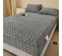 HLTQL Housse De Matelas De Protection, RéNove Matelas Integral Fermeture éClair, ProtèGe Matelas. RevêTement Respirant, Lavable Et RéSistant(4,180x220+20cm)
