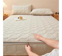 HLTQL Housse Matelas Integrale Renove Matelas Integral Coton Matelassage Housse Integrale Matelas Fermeture Eclair(6,180x200+20cm)