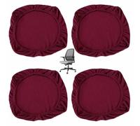 HLTQL Housse pour Chaise De Bureau Housse De Chaise Extensible Lot De 4/2 Protection Chaise Bureau Et Fauteuil Solution pour Prolonger DuréE De Vie des Chaises(3,4er)