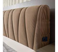 HLTQL Housse Tete De Lit 160/180/200/150 Cm Housse De Protection pour TêTe De Lit Lavable Anti-PoussièRe Pack Complet 360 °(#4,220cm)