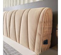 HLTQL Housse Tete De Lit 160/180/200/150 Cm Housse De Protection pour TêTe De Lit Lavable Anti-PoussièRe Pack Complet 360 °(#5,220cm)