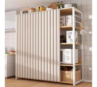 HLTQL Machine à Laver,Rideau Anti-poussière,Rideaux d'armoire,Rideau Anti-poussière pour casier,Rideaux D'Armoire pour éTagèRes,avec Rail De Guidage,pour Machine à Laver(3,W*H/80-120cm)