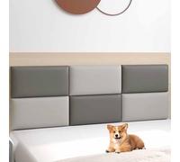 HLTQL Panneaux Muraux Rembourrés 3D Auto-Adhésifs Panneau Tete De Lit À Coller Panneau Mural Decoratif Rembourrés Panneau Rembourré Déco Murale Chambre À Coucher Tapissée(10,Width180*Height60)