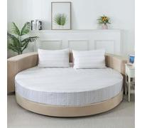 HLTQL ProtèGe Matelas 200/210/220cm & ProtèGe Sommier Coton, Drap Housse Matelas éPais, Extensible, AntidéRapant, Confort Et Protection Quotidienne(#12,220cm)