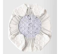 HLTQL Protege Matelas Drap-Housse Rond Protège Matelas Imperméable Housse Matelas Protection Matelas Doux Drap-Housse en Élastique Respirant(04,Diameter210cm)