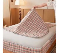 HLTQL Renove Matelas 120/150/180/200 Integral Coton Housse Integrale Matelas Fermeture Eclair Protection Matelas(2,200x220+25cm)