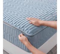 HLTQL Renove Matelas Integral Coton Housse Integrale Matelas Fermeture Eclair Housse Matelas Integrale Confortable Et Durable(4,180x200+15cm)