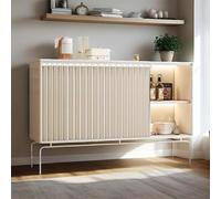 HLTQL Rideau Meuble Cuisine Bas sans Percage Rideau sous Evier Cuisine Rideau Placard Court Rideau Cache Placard Decor Cuisine(#5,W160xH100cm)