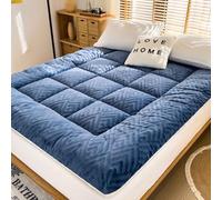 HLTQL sur-Matelas pour Adulte Matelas Japonais 2 Personnes Surmatelas 90x200/180 X 200 Doux Et Confortable, pour Une Bonne Nuit De Sommeil(s4,150x200x10cm)