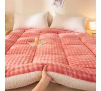 HLTQL sur-Matelas pour Adulte Matelas Japonais 2 Personnes Surmatelas 90x200/180 X 200 Doux Et Confortable, pour Une Bonne Nuit De Sommeil(1,100x200x6cm)