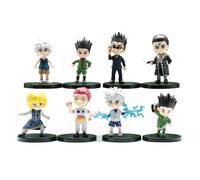 HLUONGTN Anime Figurines Killua Zaoldyeck/Goncss/Chrollo Lucilfer Cute Character Statue Model Pvc Figures/8Pcs/6Cm