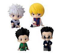HLUONGTN Anime Figurines Killua Zaoldyeck/Goncss/Chrollo Lucilfer Cute Character Statue Model Pvc Figures/4Pcs/6Cm