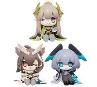 HLUONGTN Arknights Figurines Muelsyse/Ho'Olheyak/Silence 7.5Cm Mignon Pvc Anime Character Model Actfigure For Car Desk Decoration/3Pcs/7.5Cm