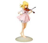 HLUONGTN Miyazono Kaori Anime Figure Your Lie in April Character Figures With Replaceable Face And Violin 20Cm Model Statue For Decoration