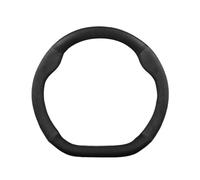 HLWXMDZ Caches Volant pour Seat pour Tarraco pour Arona pour Ateca pour Ibiza pour Toledo pour MII pour Leon pour Exeo St FR Housse De Protection De Volant Chamois(Noir)