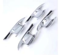 HLWXMDZ Coques De Poignée De Porte Pour Voiture Pour Mitsubishi Pour Outlander 2022-2025 Pour Eclipse Cross 2018-2022 Pièces Automobiles(Silver bowl)