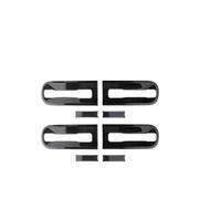 HLWXMDZ Ensemble de 4 ou 8 poignées de porte extérieures/enjoliveurs de porte en ABS pour Hyundai pour Staria 2021 2022 2023 2024 2025 2026 Poignées De Porte Extérieure(Door Bowl Carbon)