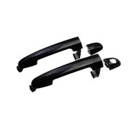HLWXMDZ Pour Hyundai Pour Sonata 2006-2010 2.4L 3.3L 1/2/4 Pcs Noir/Chrome Poignée De Porte Extérieure Voiture Avant Arrière Gauche Droite Poignées De Porte Extérieure(Front Pair Black)
