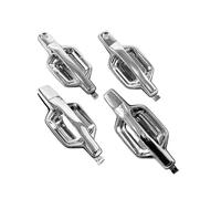HLWXMDZ Pour Mitsubishi Pour Pajero V97 V93 V87 V98 - Poignée De Porte Extérieure (avant/arrière) - Finition Chrome - 2006-2020 Poignées De Porte Extérieure(1set)