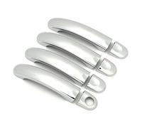 HLWXMDZ Pour VW Pour Jetta MK5 2005-2011 Pour Golf Pour Plus Couleur Carbone Autocollant De Garniture De Poignée De Porte Chromée Poignées De Porte Extérieure(Chrome Color)