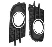 HLWXMDZ pour VW pour Tiguan EU 2012-2018 2Pcs Pare-Chocs Avant Antibrouillard Cadre Couverture Grille Protection 5N0853665 5N0853666 Cache Feu Antibrouillard(Black Chrome)